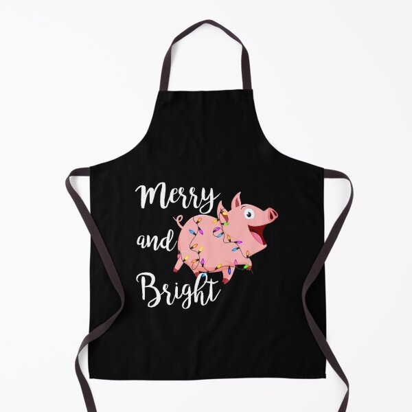 Item preview, Pig with string merry and bright, Pigs Lover designed and sold by HolliuxGift.