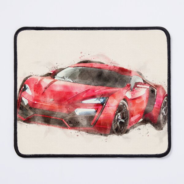 Item preview, Lykan HyperSport in watercolor designed and sold by paulrommer.
