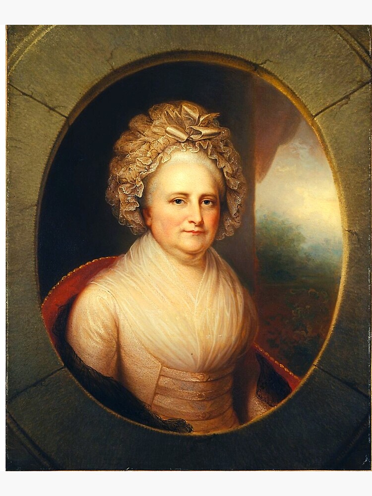 "Martha Washington ca. 1850 Rembrandt Peale American Art Remake