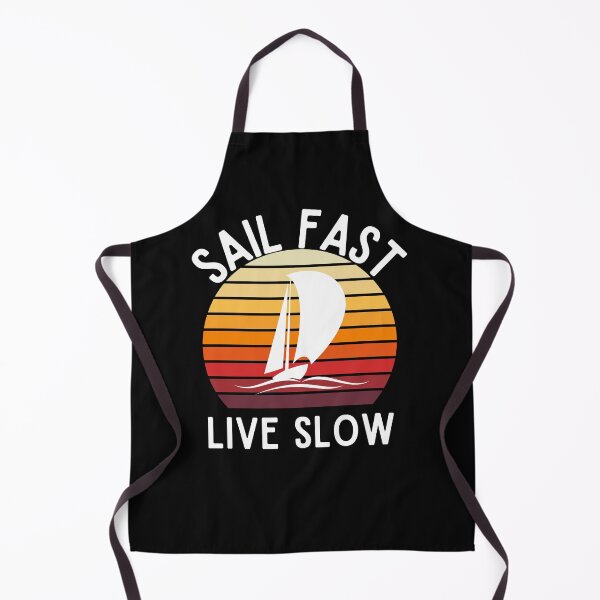 Item preview, Sail Fast Live Slow Retro Sunset designed and sold by RedSparkle.