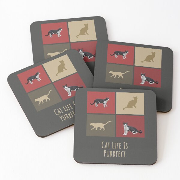 Item preview, Cat Life Is Purrfect - dark designed and sold by E-YO.