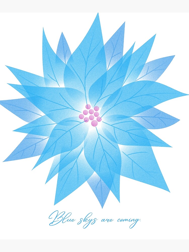 Blue Flower Poster For Sale By Rajshiva Redbubble