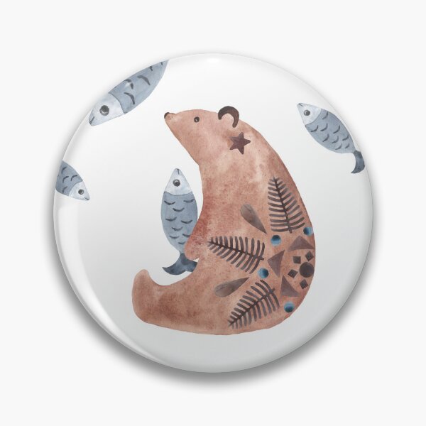 Item preview, Scandinavian Bear, Nordic Art, Woodland Animals designed and sold by ColoursOfWind.