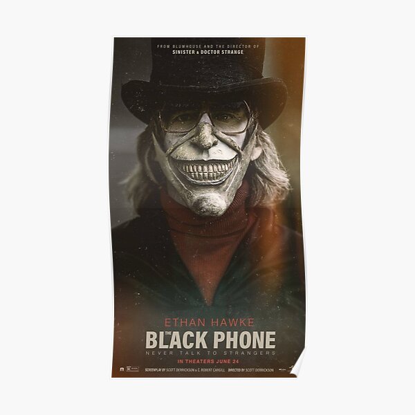 "the black phone 2022" Poster for Sale by Garthrempelx | Redbubble