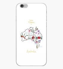 Australien State Blumen Karte iPhone-Hülle & Cover
