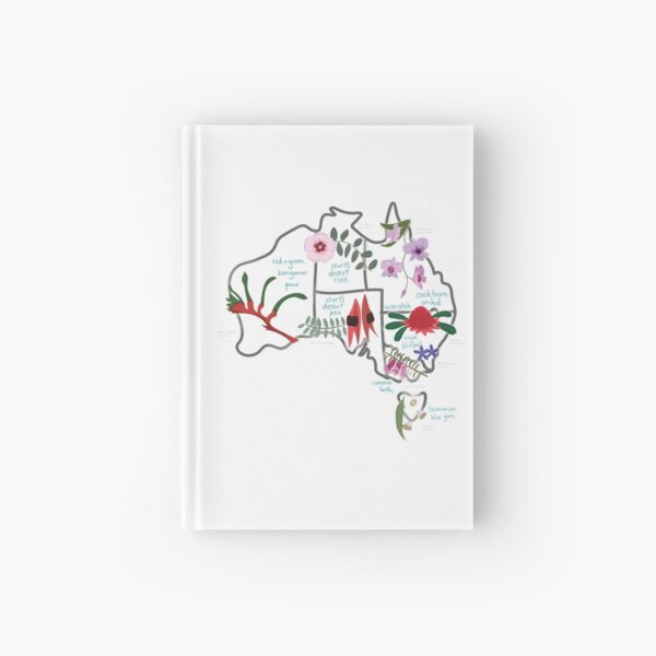 Item preview, Australia State Flowers Map designed and sold by Eleanor McNeill.