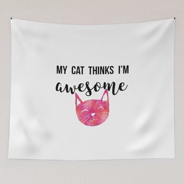 Item preview, My Cat Thinks I'm Awesome designed and sold by owlHouseINK.