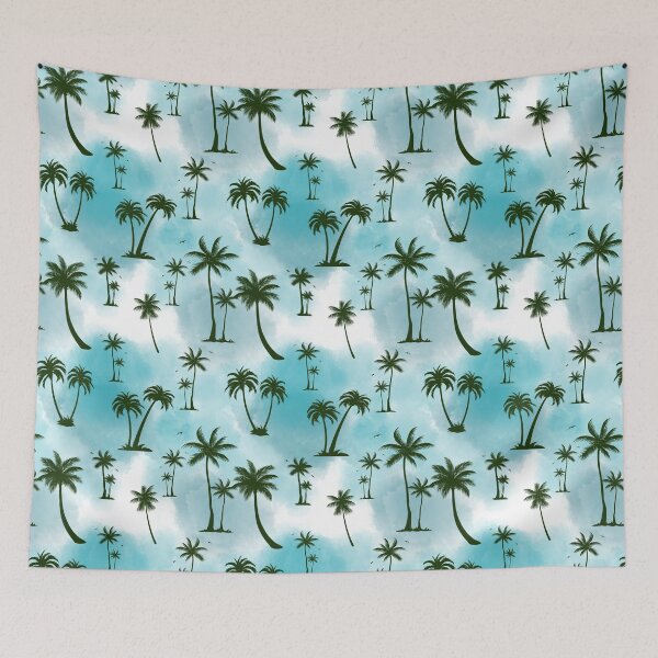 Item preview, Aqua palm trees designed and sold by Dinablal.
