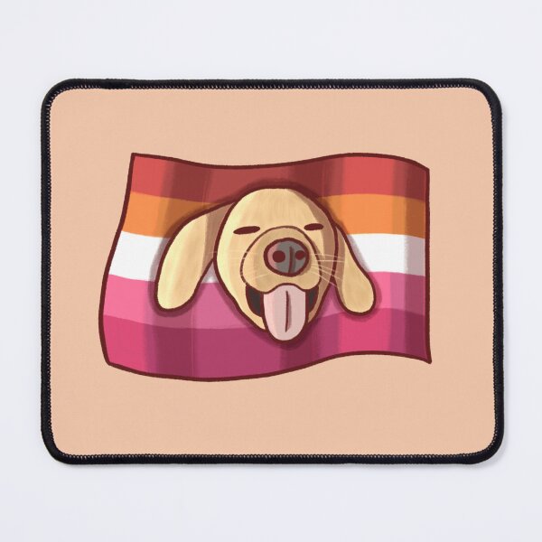 Item preview, Lesbian Flag Dog designed and sold by Stupickeroonies.