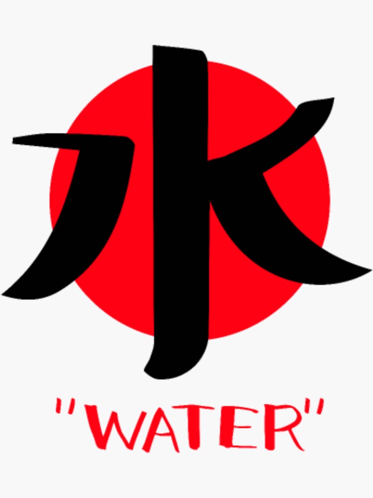 "Japanese Word for Water Kanji" Sticker for Sale by SibaHose Redbubble