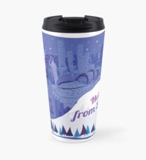Taza de viaje ¡Hola de Seattle! por Wendy Wahman