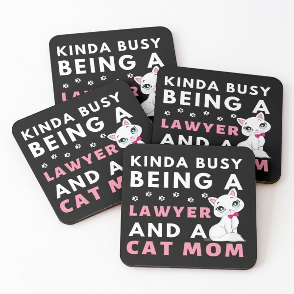 Item preview, Kinda Busy Being A Lawyer And Cat Mom designed and sold by Nero9o.