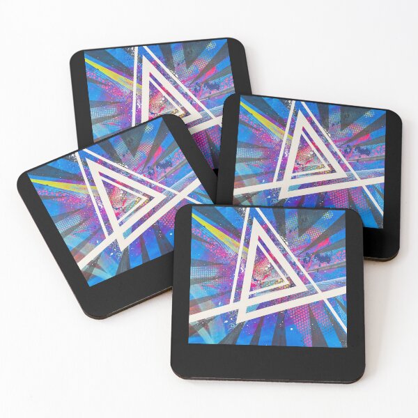 Item preview, Apogée pink inspiring blue abstract colourful beautiful designed and sold by JasonABurr.