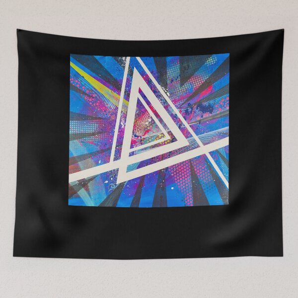 Item preview, Apogée pink inspiring blue abstract colourful beautiful designed and sold by JasonABurr.