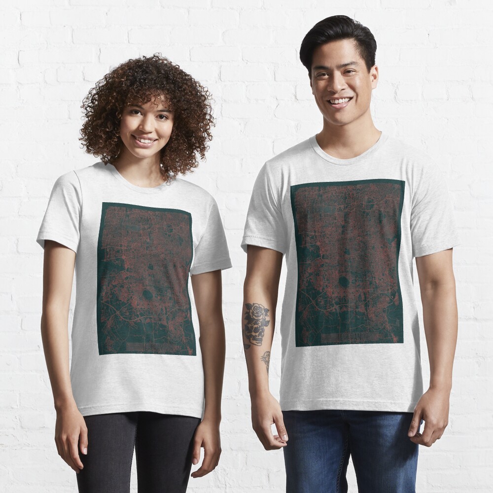 Teheran Map Red Essential T-Shirt