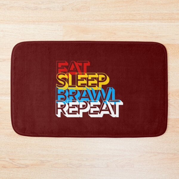 Item preview, eat sleep brawl repeat  designed and sold by TopCoice.