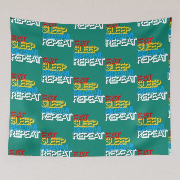 Item preview, eat sleep brawl repeat  designed and sold by TopCoice.