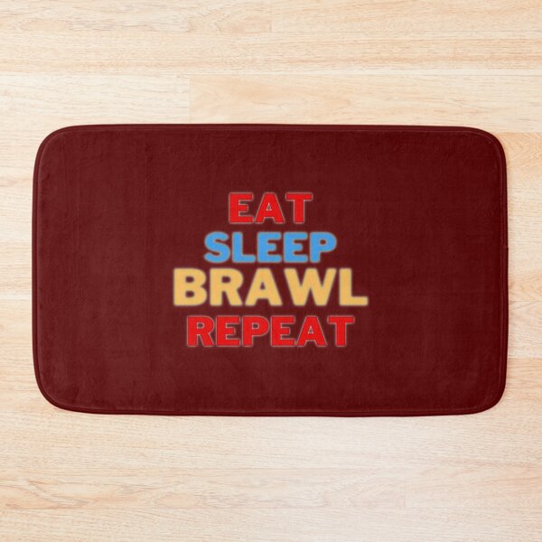 Item preview, eat sleep brawl repeat  designed and sold by TopCoice.
