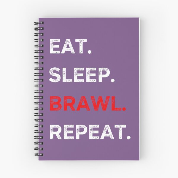 Item preview, eat sleep brawl repeat  designed and sold by TopCoice.