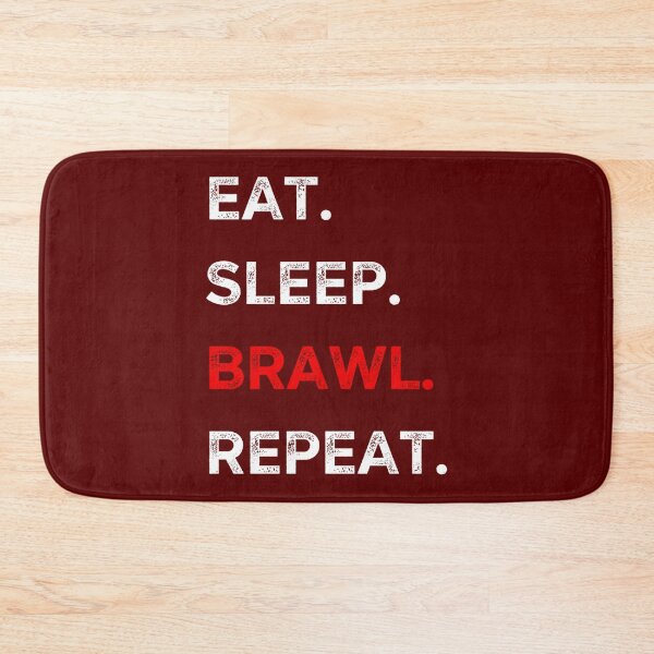 Item preview, eat sleep brawl repeat  designed and sold by TopCoice.