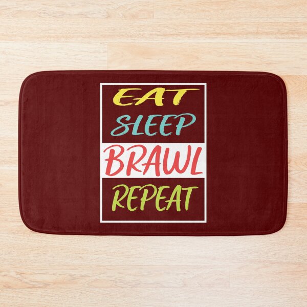 Item preview, eat sleep brawl repeat  designed and sold by TopCoice.