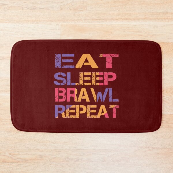 Item preview, eat sleep brawl repeat  designed and sold by TopCoice.