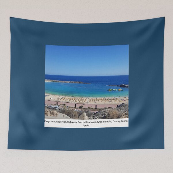 Item preview, Playa de Amadores beach near Puerto Rico town. Gran Canaria, Canary Island, Spain   designed and sold by peaceloveNH.