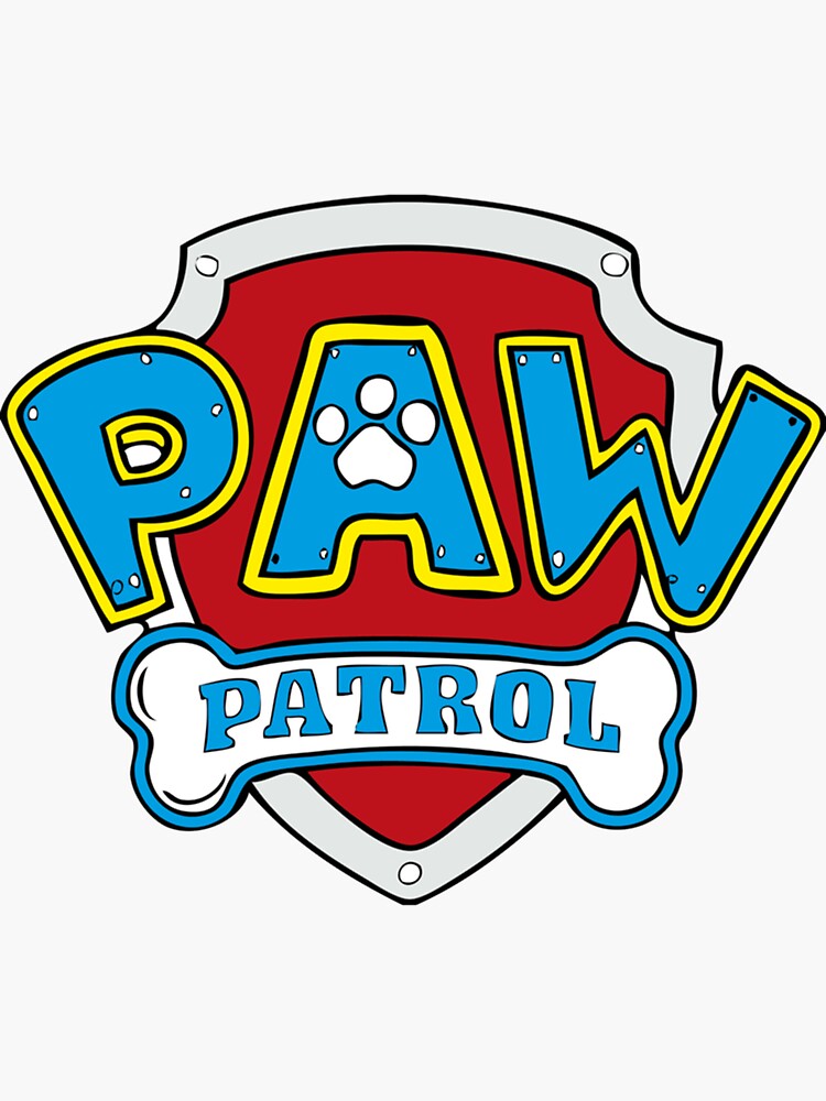 Decorative vinyl and paw patrol logo stickers