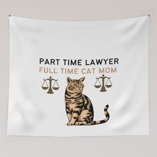 Item preview, Part Time Lawyer Full Time Cat Mom - Lawyer And Cat Mom designed and sold by Nero9o.