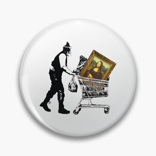 Item preview, Homeless Art Lover - Mona Lisa In Shopping Cart - Banksy designed and sold by WE-ARE-BANKSY.