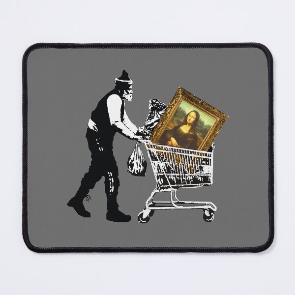 Item preview, Homeless Art Lover - Mona Lisa In Shopping Cart - Banksy designed and sold by WE-ARE-BANKSY.
