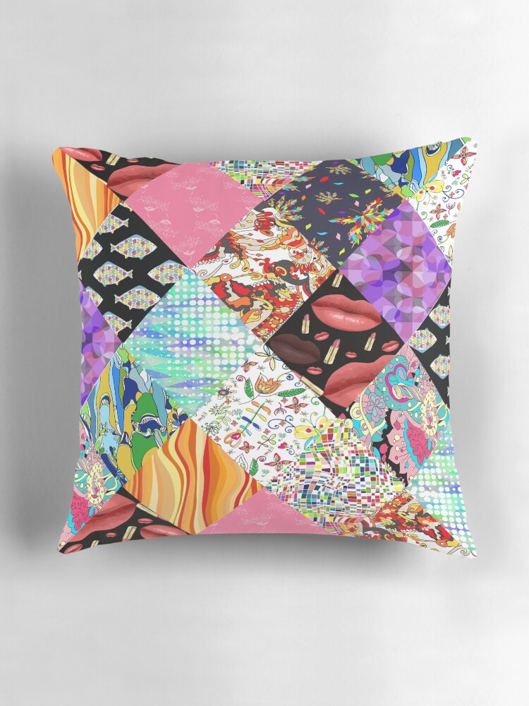 Thumbnail 3 of 4, Pillow, Patchwork pattern. designed and sold by AlisaRED.