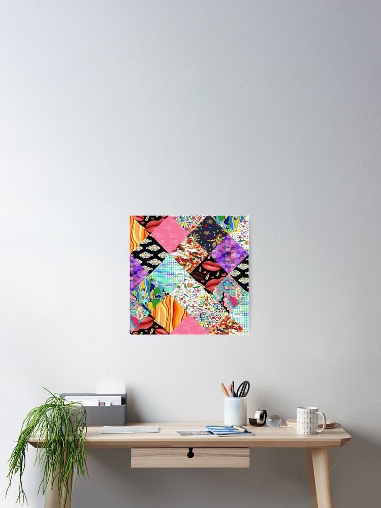 Thumbnail 2 of 3, Poster, Patchwork pattern. designed and sold by AlisaRED.