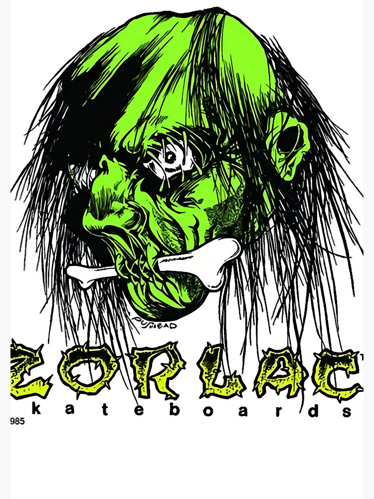 ZORLAC シュランケンヘッド PUSHEAD made in USA Zorlac Skateboard Flag PusHead Shrunken Head Banner Vintage