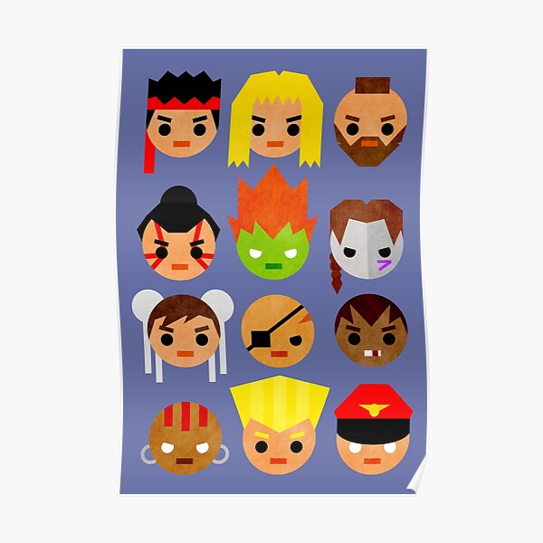 Street Fighter 2 Mini Póster