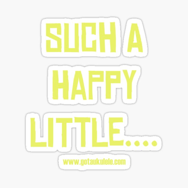 Happy Ukulele Sticker