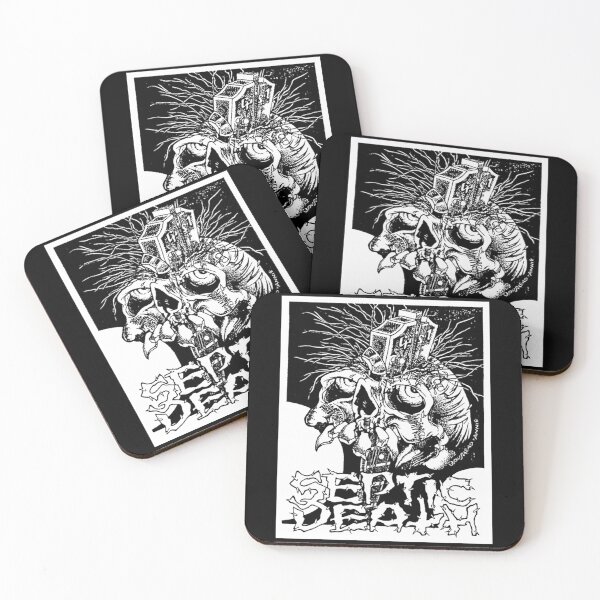 Item preview, Pushead Septic Death black and white vintage designed and sold by JasonABurr.