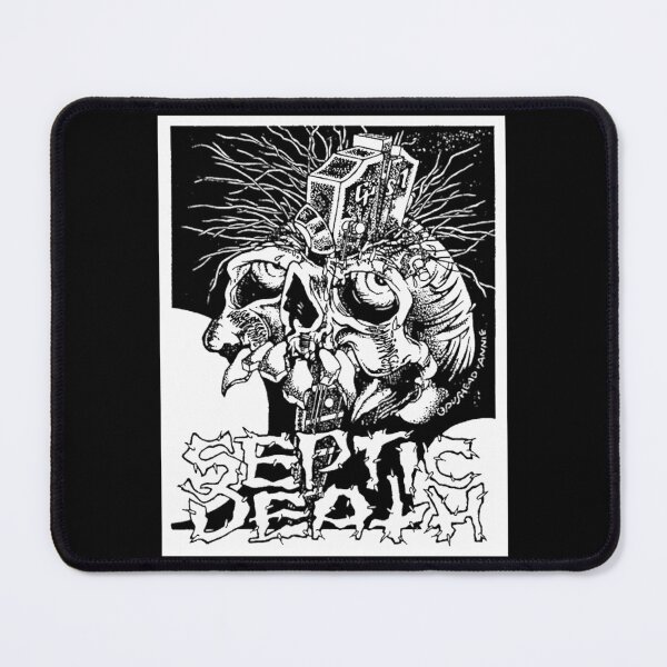 Item preview, Pushead Septic Death black and white vintage designed and sold by JasonABurr.