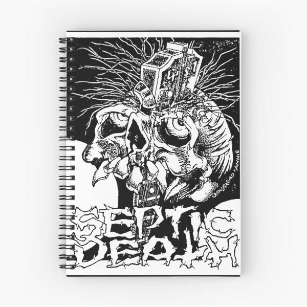 Item preview, Pushead Septic Death black and white vintage designed and sold by JasonABurr.