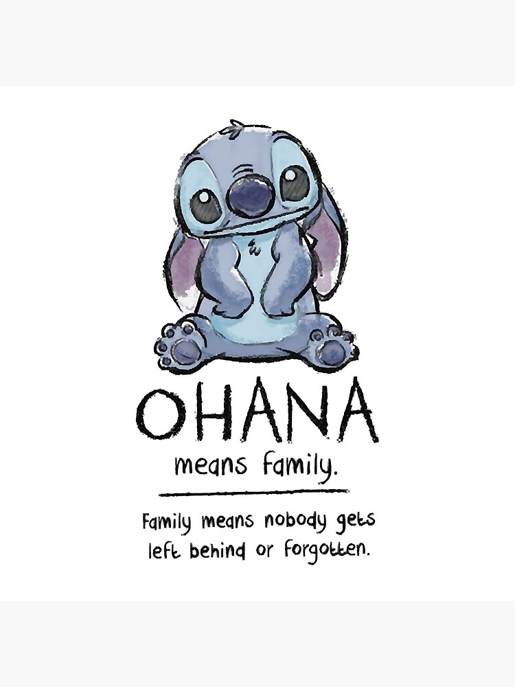 Ohana means family Angel or Stitch