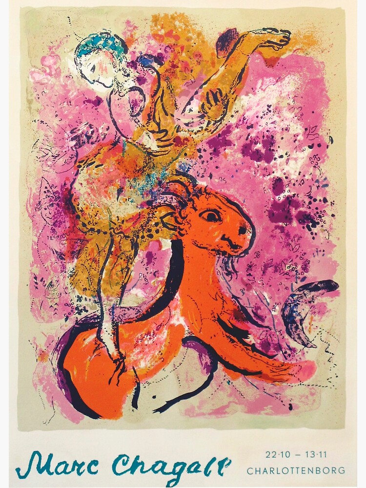 "Marc Chagall Exhibition poster The Red Rider" Poster for Sale by