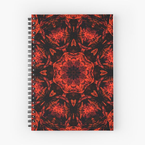 Item preview, Rustic red kaleidoscope of rough stained designed and sold by ShapesColors.