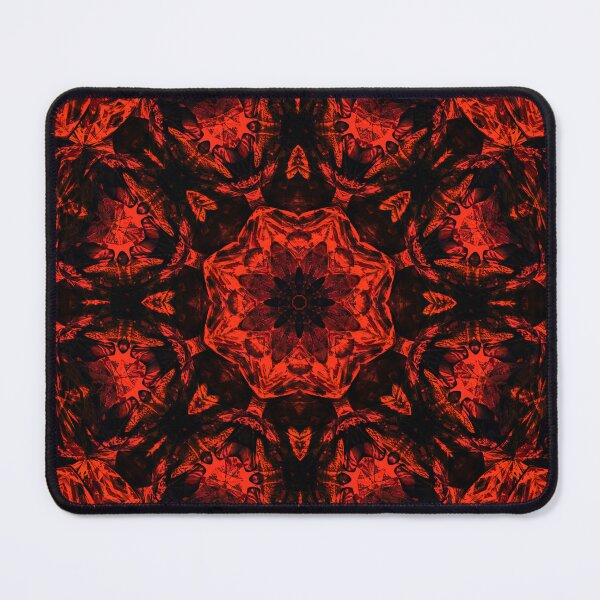 Item preview, Rustic red kaleidoscope of rough stained designed and sold by ShapesColors.