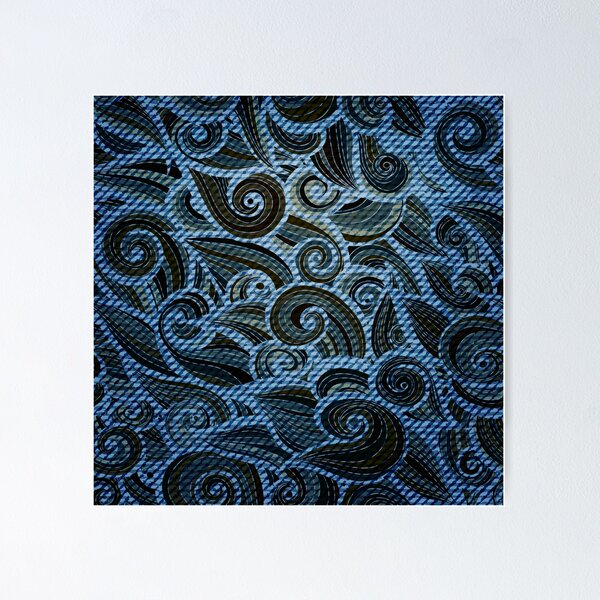 Item preview, Jeans hand drawn pattern. designed and sold by AlisaRED.