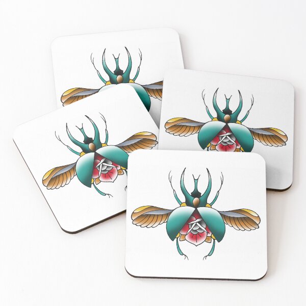 Item preview, Fkj tattoo flash beetle designed and sold by franckfkj.