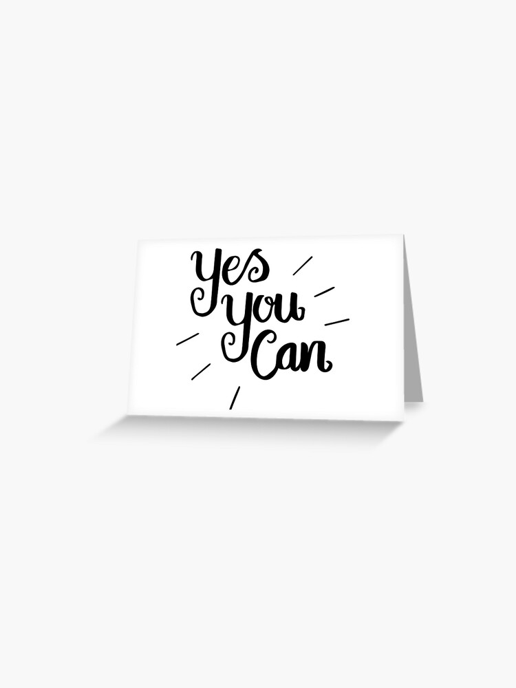 Yes You Can - Modern Style | Motivational Cards & Quotes 🤩🤟🙌💸 | Send  real postcards online