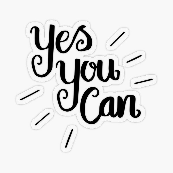 Yes You Can Motivational Words Quotes Concept Stock Photo - Download Image  Now - Encouragement, Yes - Single Word, Can - iStock