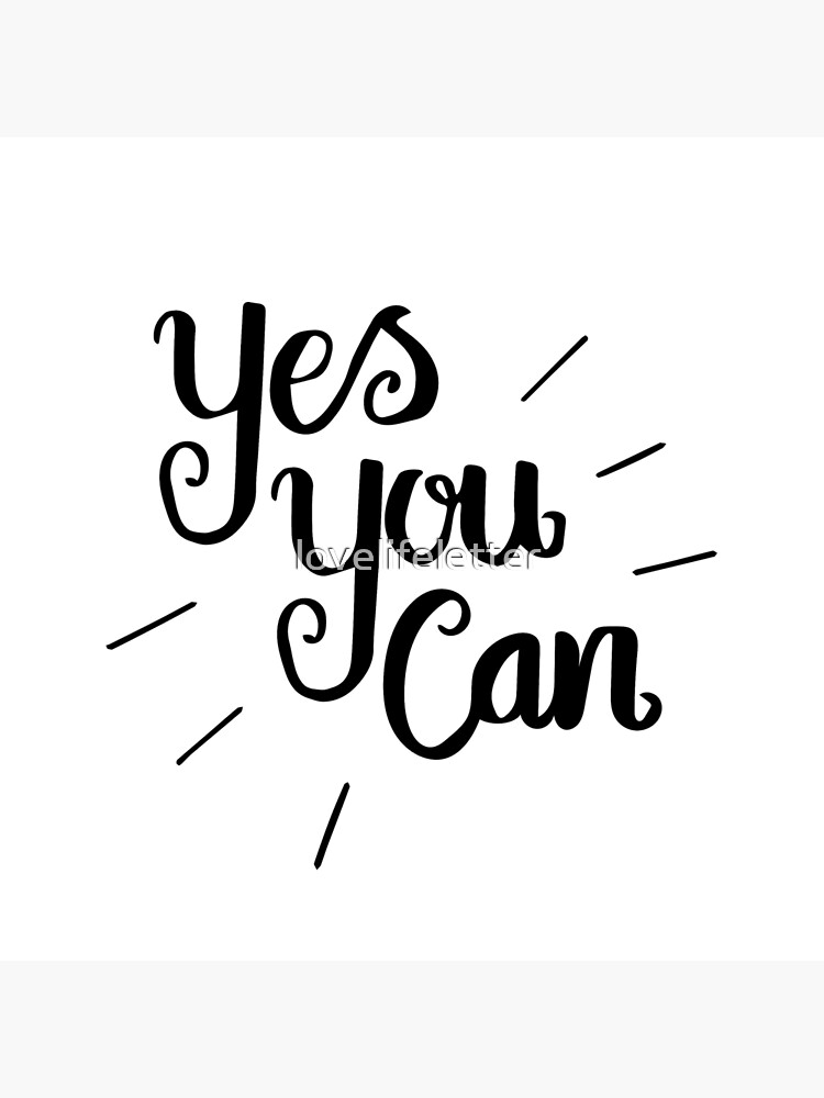 Yes You Can - Modern Style | Motivational Cards & Quotes 🤩🤟🙌💸 | Send  real postcards online