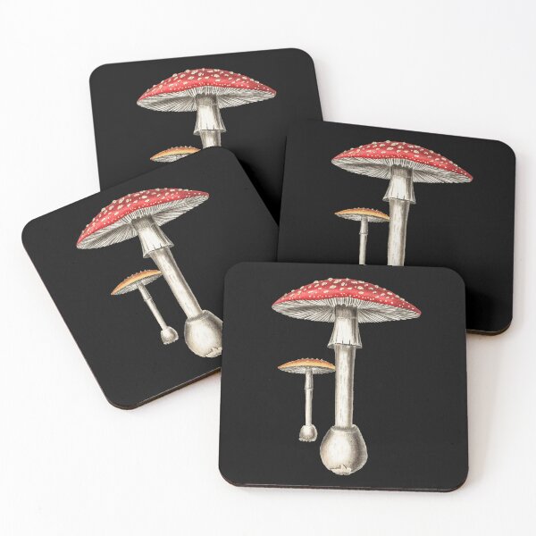 Item preview, Amanita Muscaria Mushroom Botanical Nature Fungi designed and sold by Blok45.