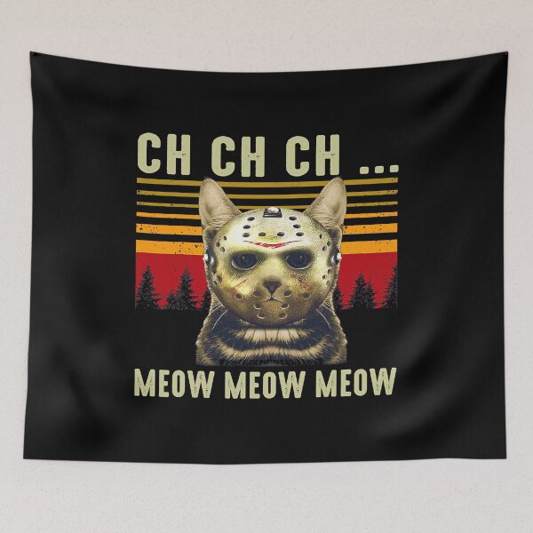 Item preview, Ch Ch Ch Meow Meow Scary Friday Costume Halloween Cat designed and sold by MalloWilli.